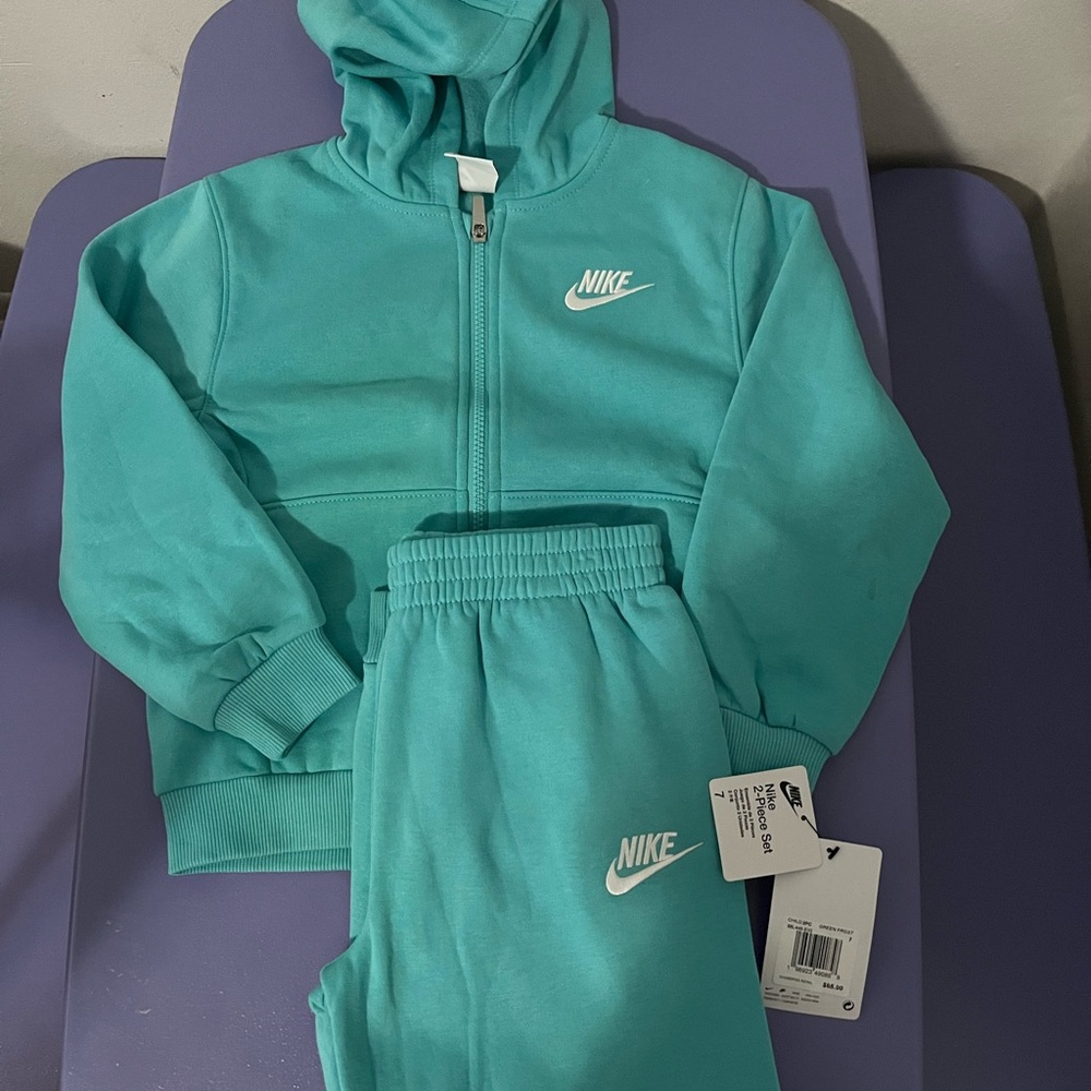 Nike Kids Aqua Sweatpants & Hoodie Set